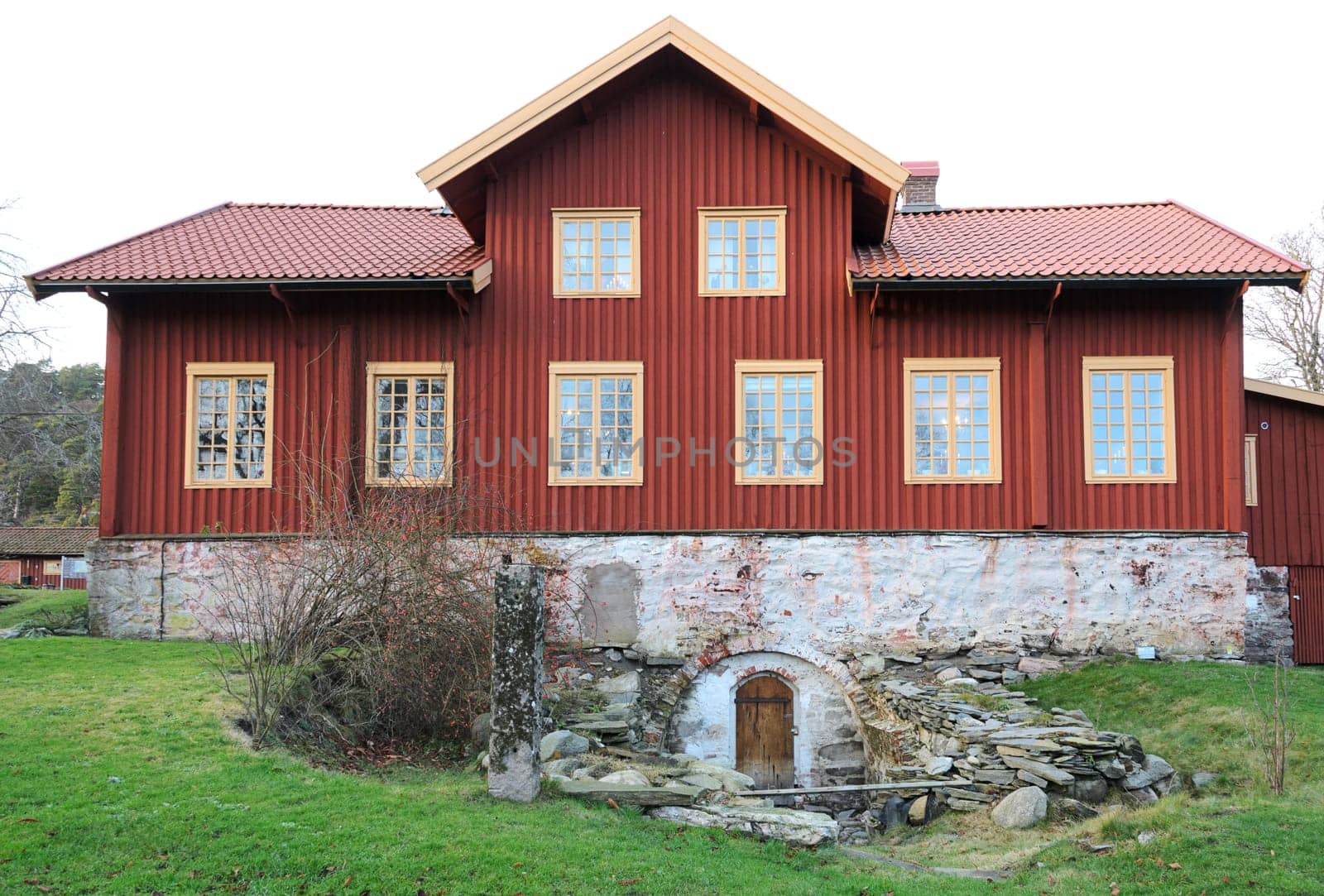 Sundsby Manor main building from the backside of the house