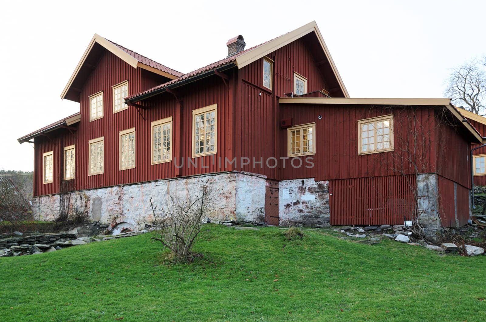 Sundsby Manor main building from the backside of the house