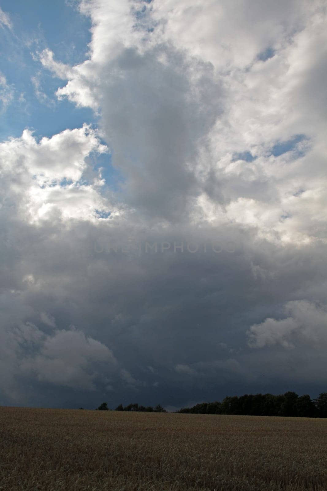 Landscape with storm clouds