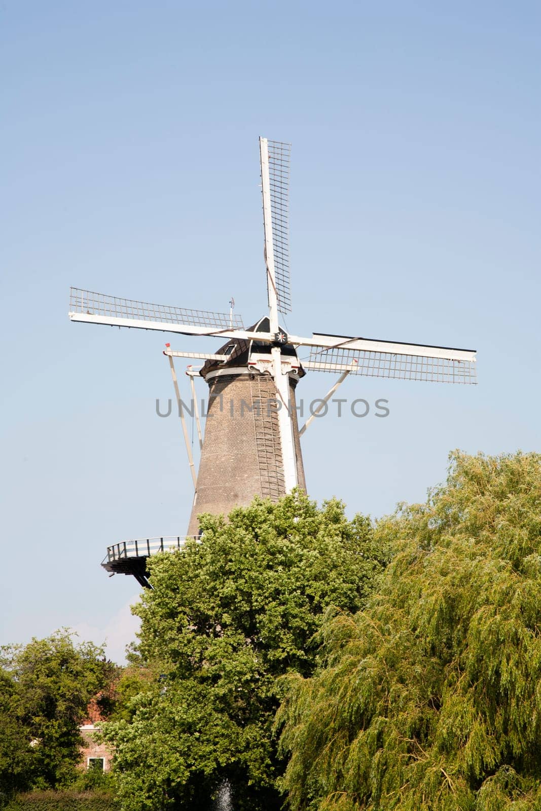 The windmill museum De Valk in Leiden, the Netherlands.