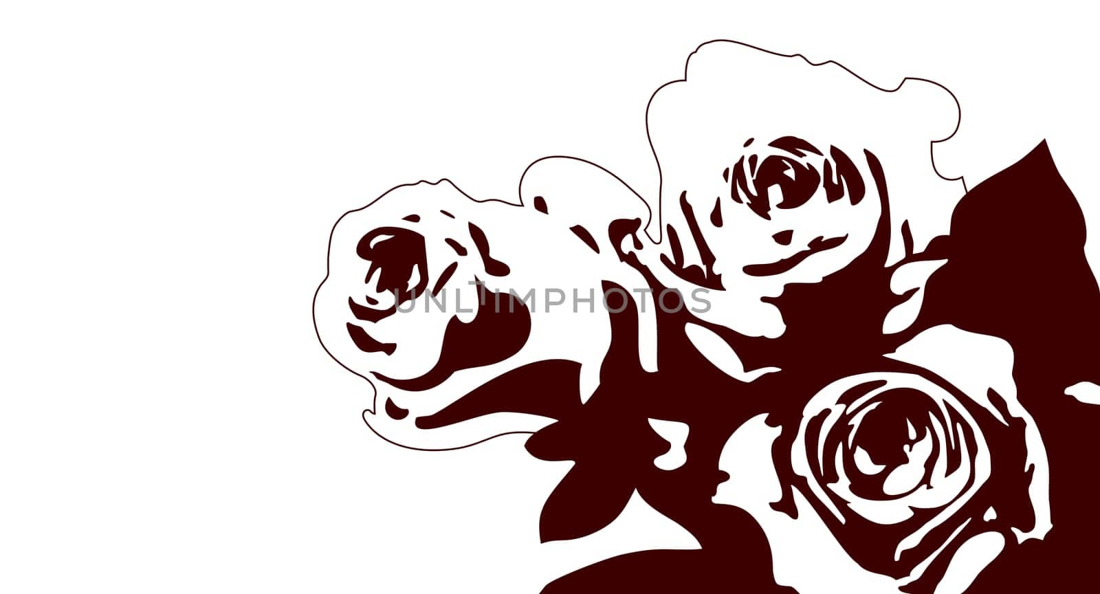 Roses Graphic Tattoo Drawing