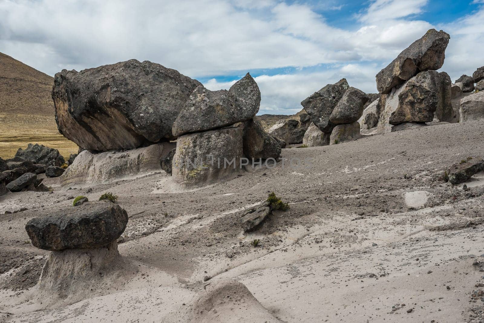 Imata Stone Forest in the peruvian Andes at Arequipa Peru