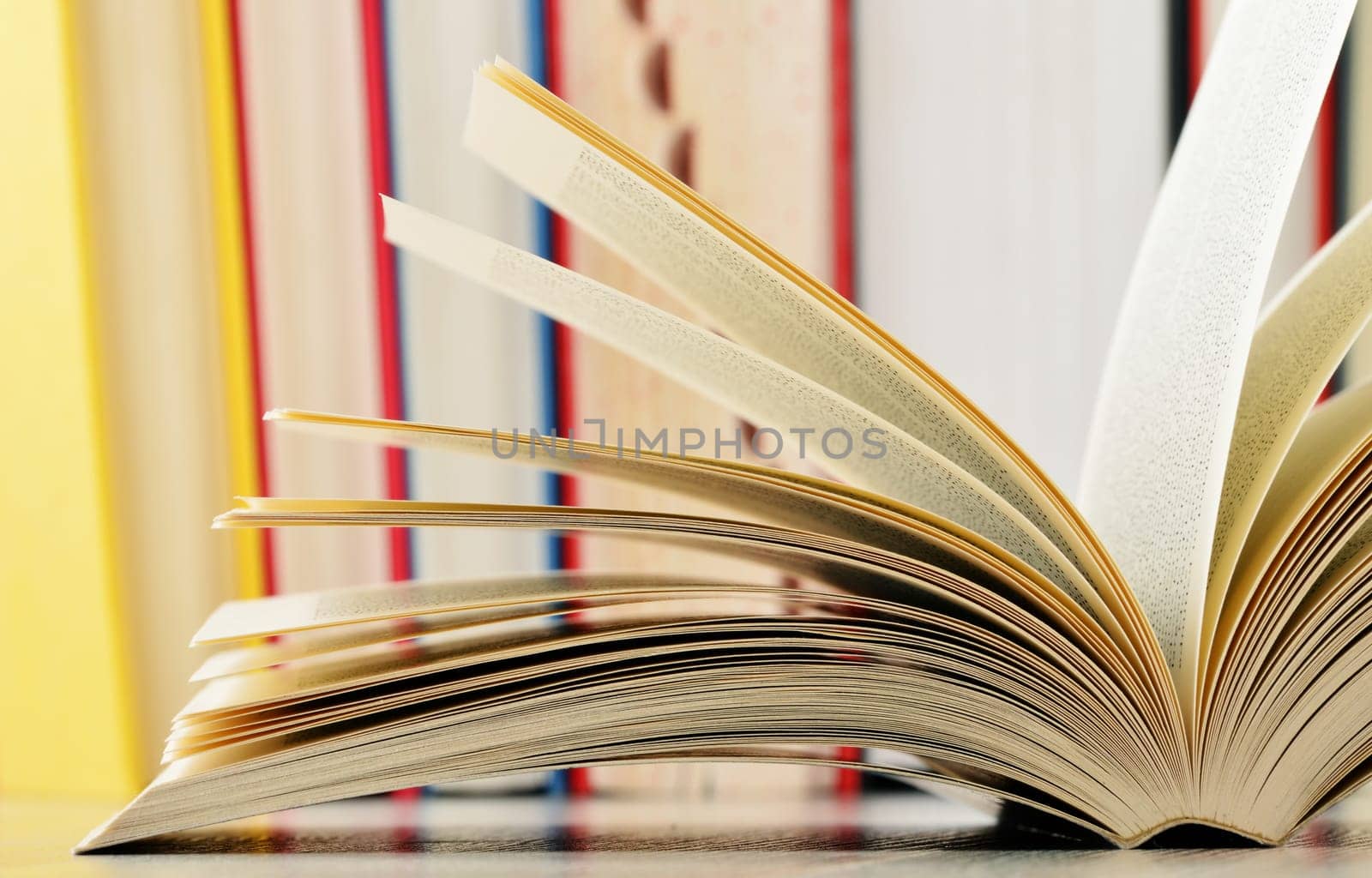 Composition with glasses and books on the table