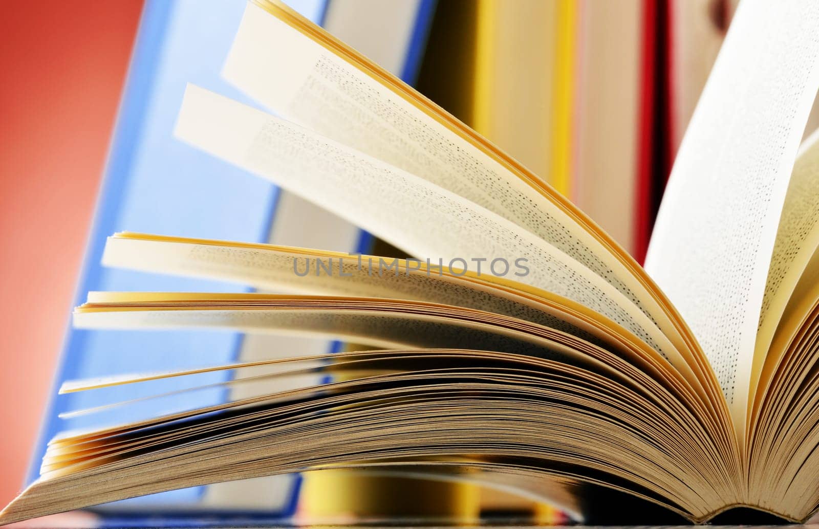 Composition with glasses and books on the table