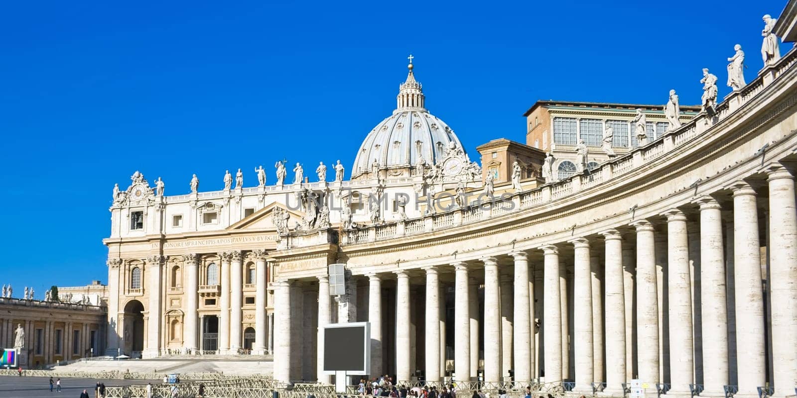 Famous catholic basilica San Pietro in Vaticano, Rome