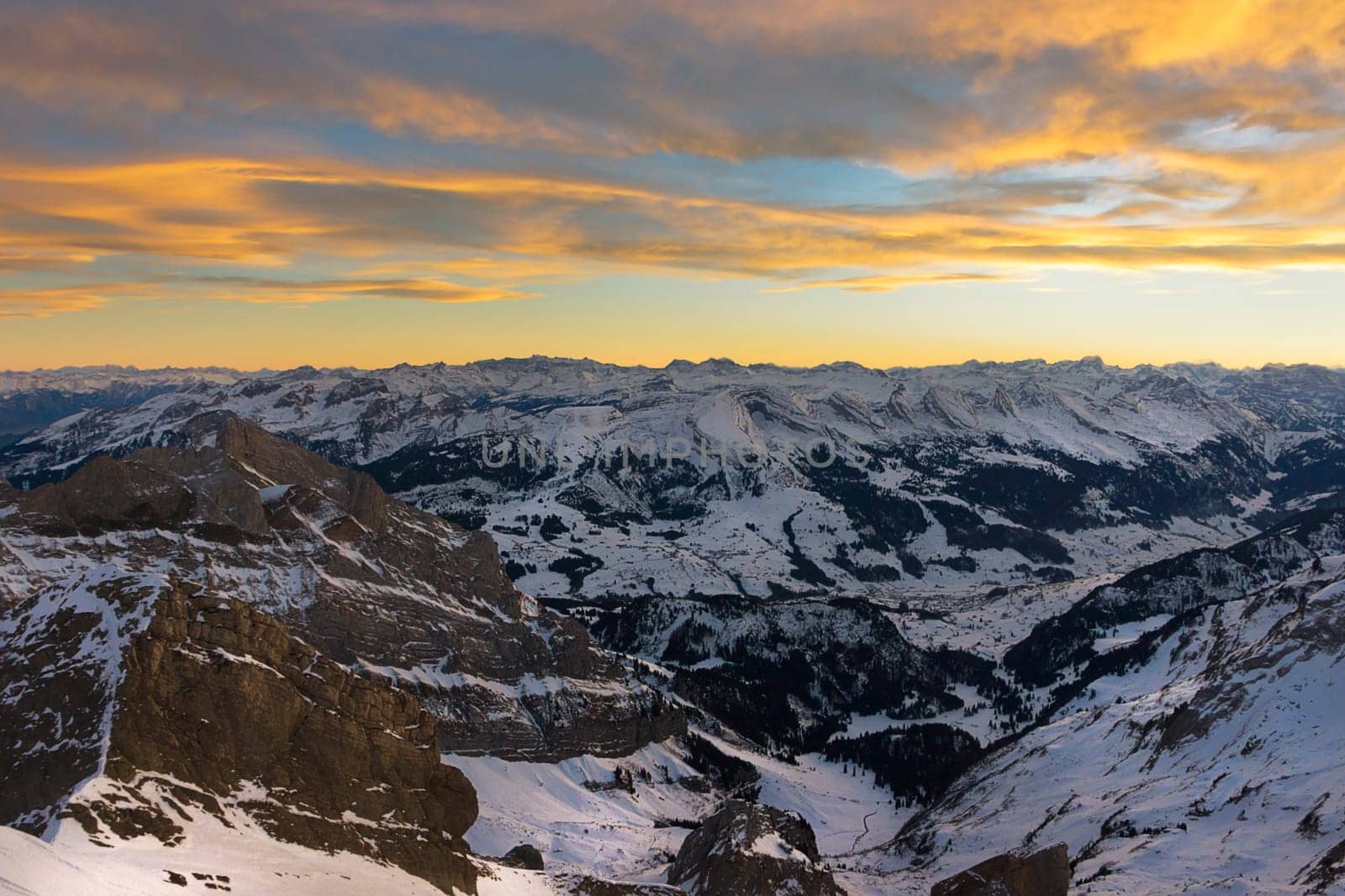 Evening atmosphere over the Churfirsten