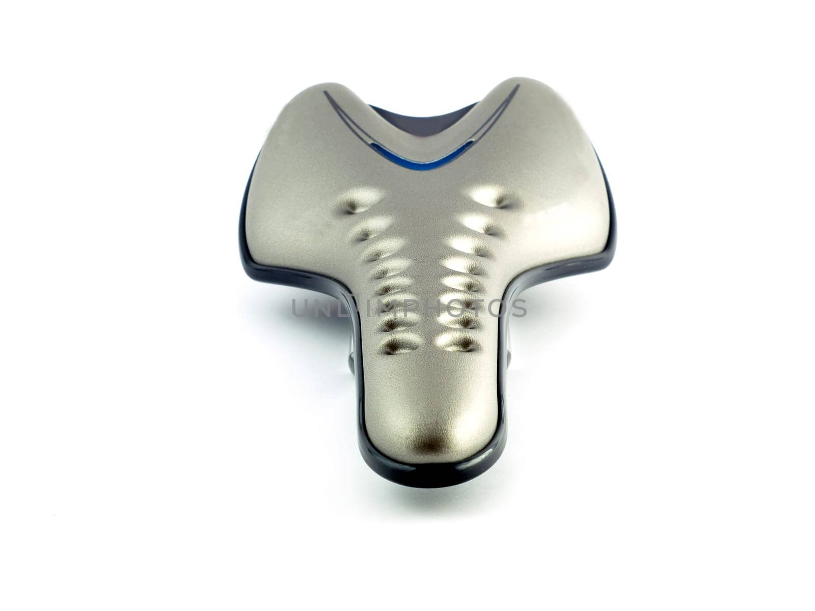 an isolated image of the plastic racing bike saddle