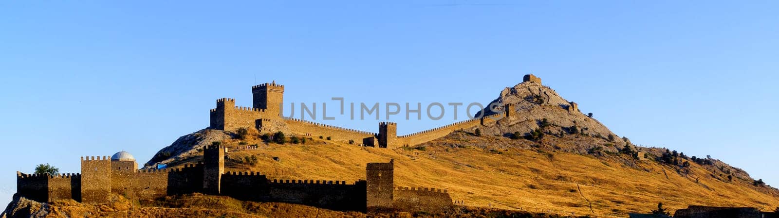 Ruins of The Genoa Fortress in Sudak, Crimea