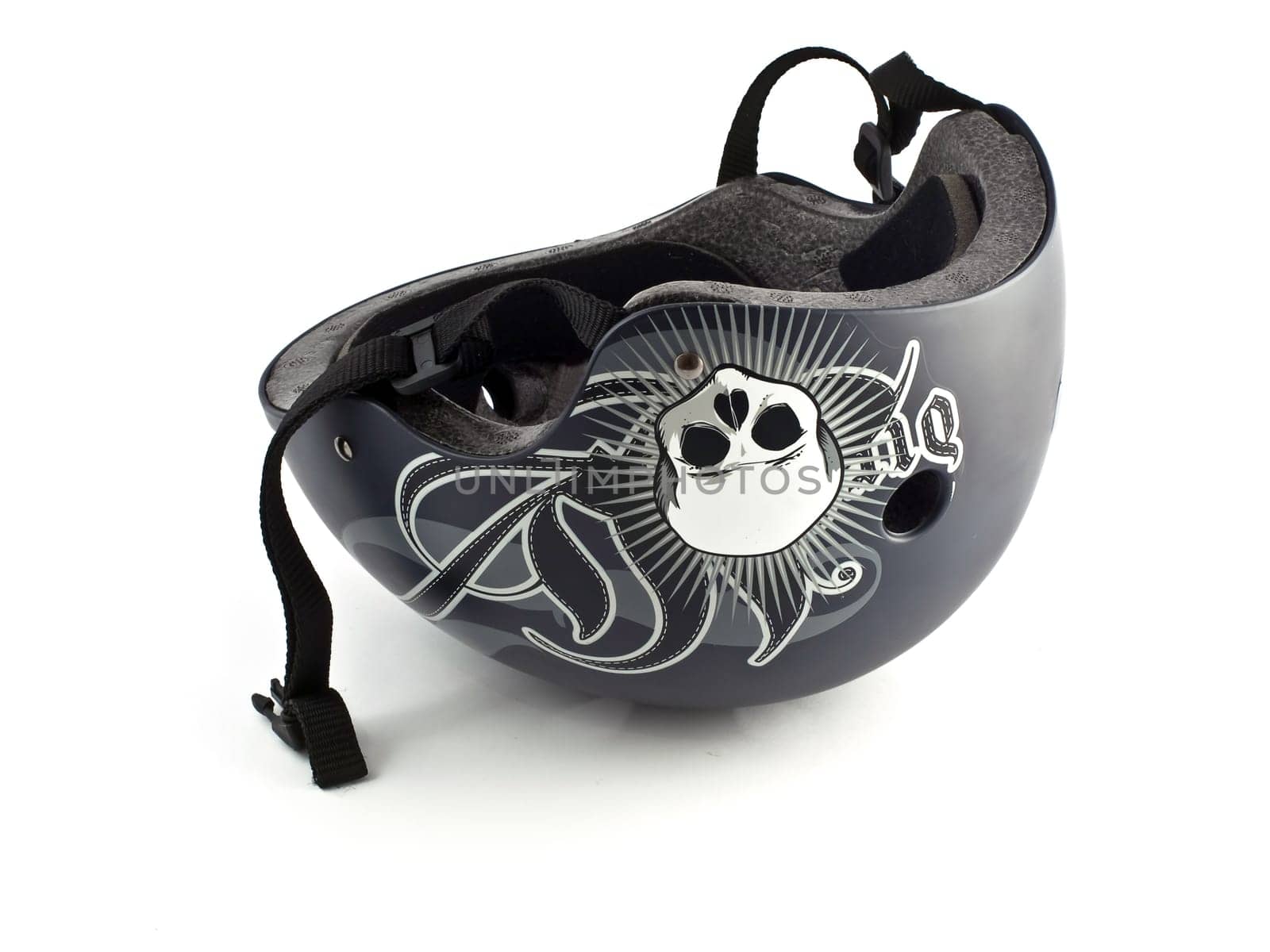 an isolated image of bmx bike helmet