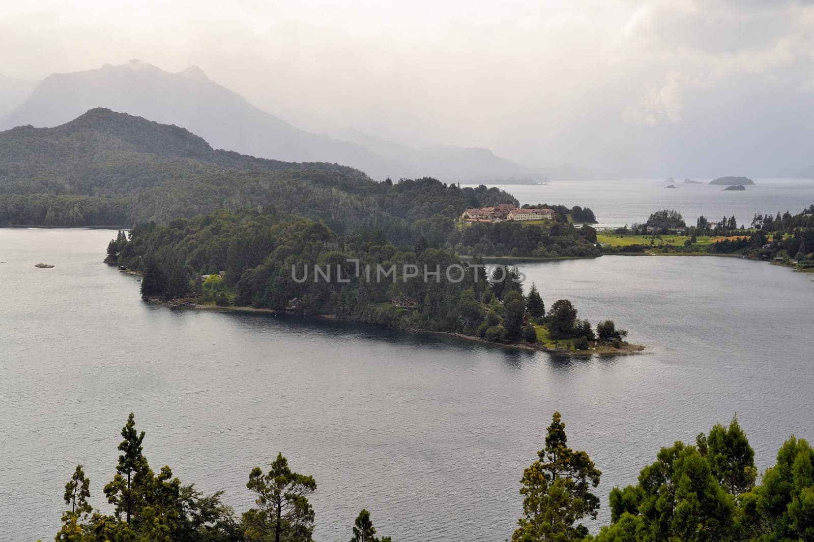 hotel llao llao and lakes near bariloche argentina, patagonia, argentina, south america