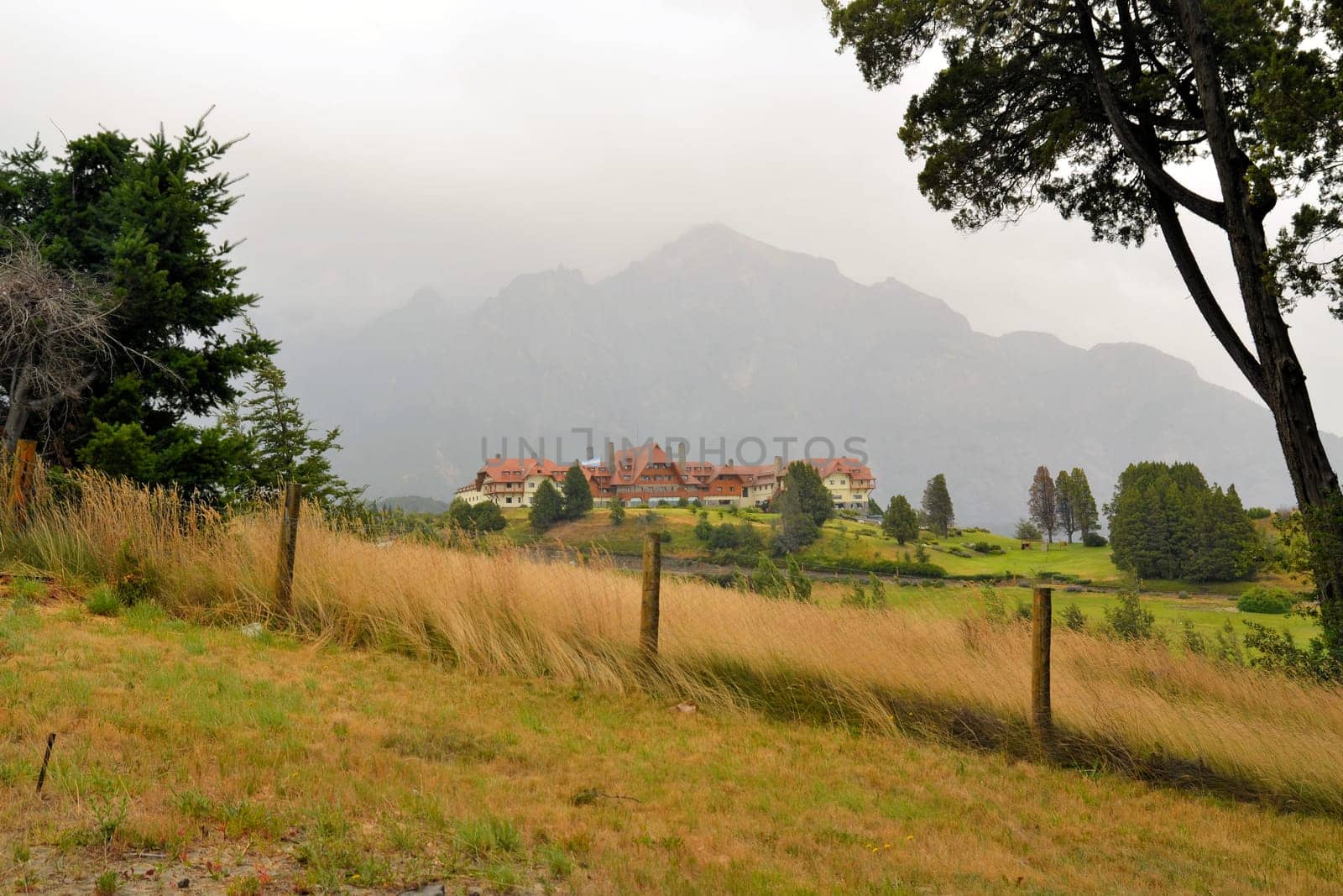 Llao llao international hotel resort in the Andes Mountains, Bariloche, Patagonia, Argentina.