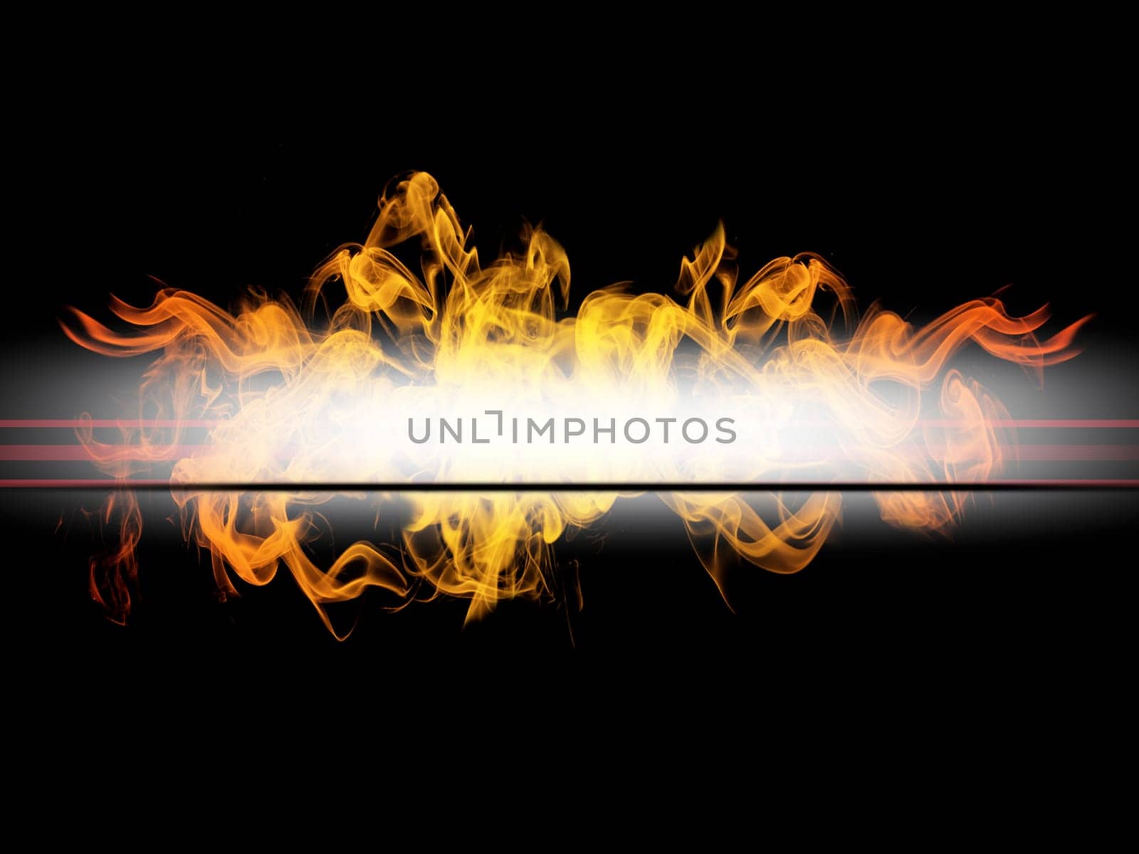 abstract background with flames and copyspace