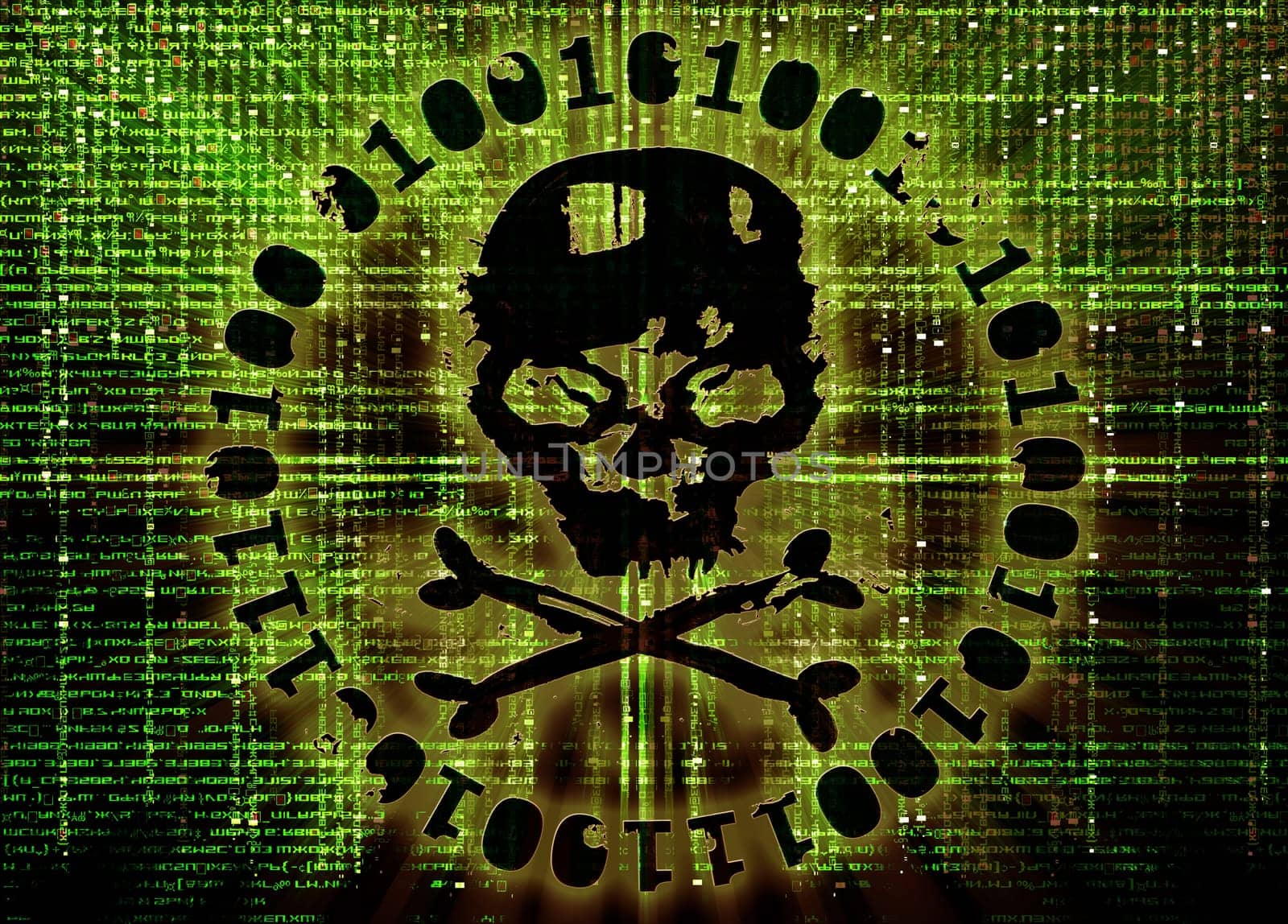 hacker attack concept cover illustration