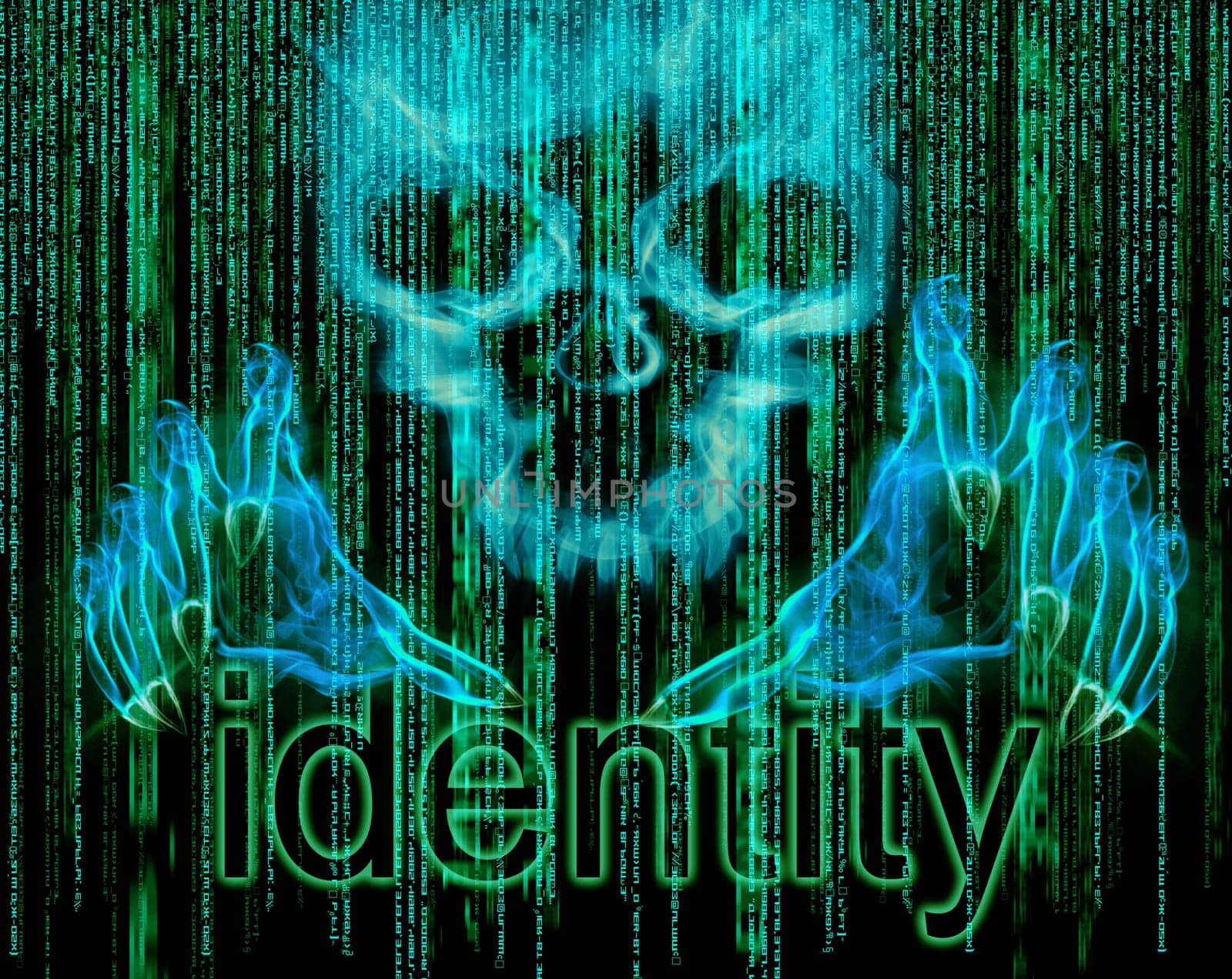identity theft concept illustration
