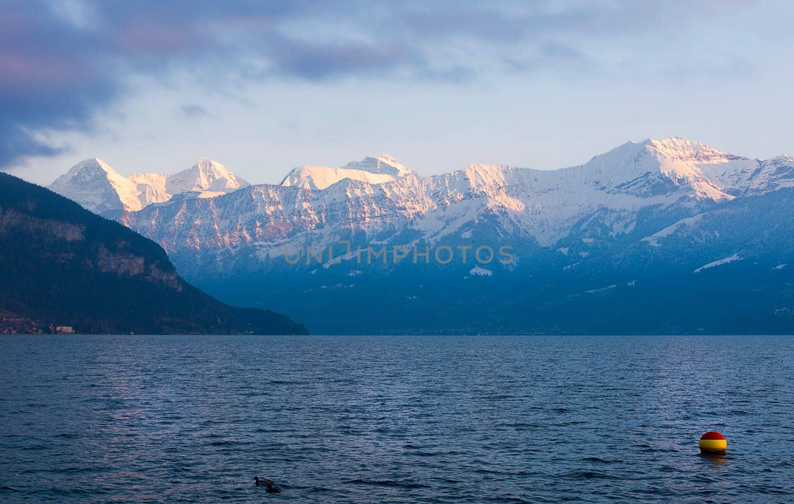 Blue hour at Lake Thun