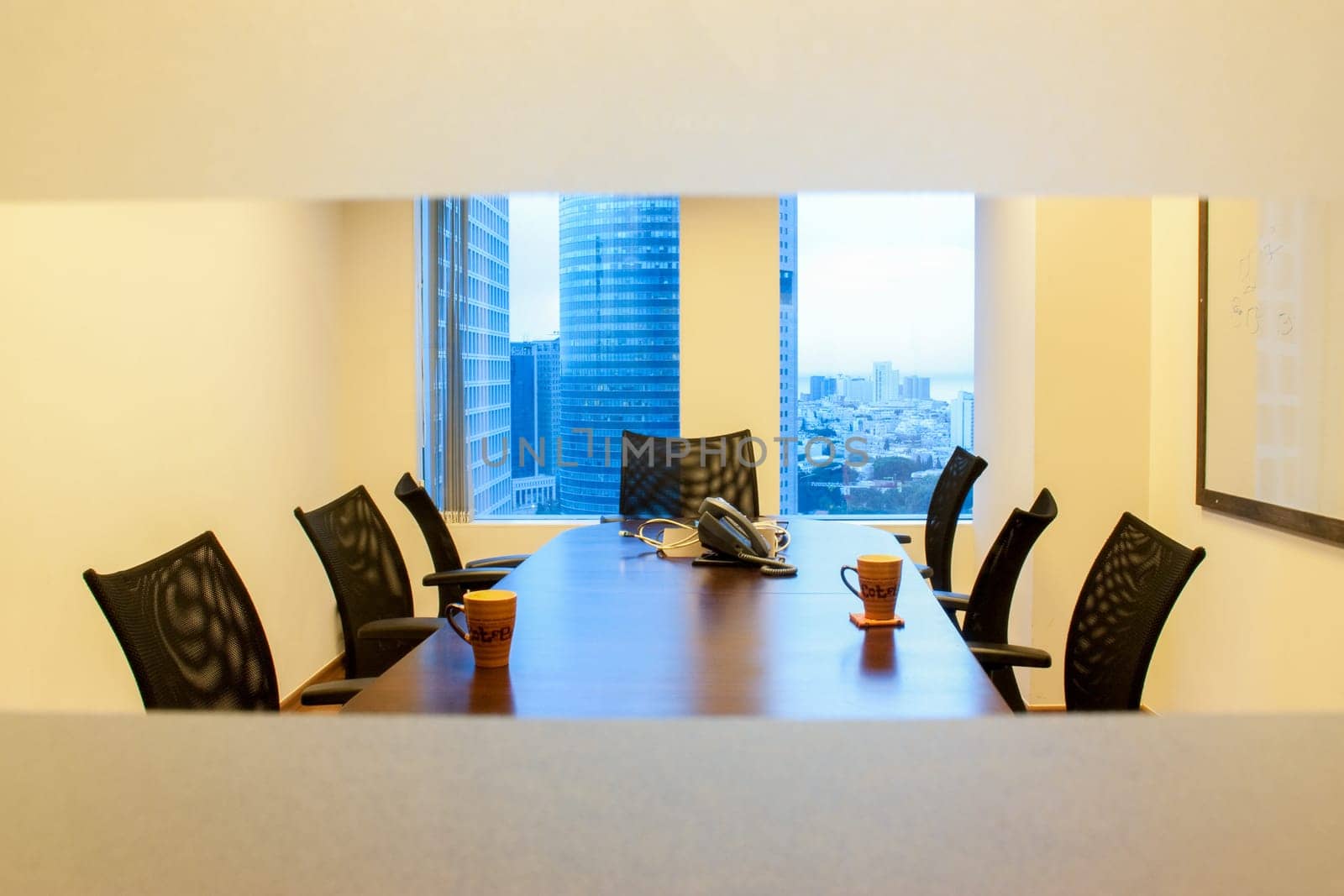 Empty meeting room