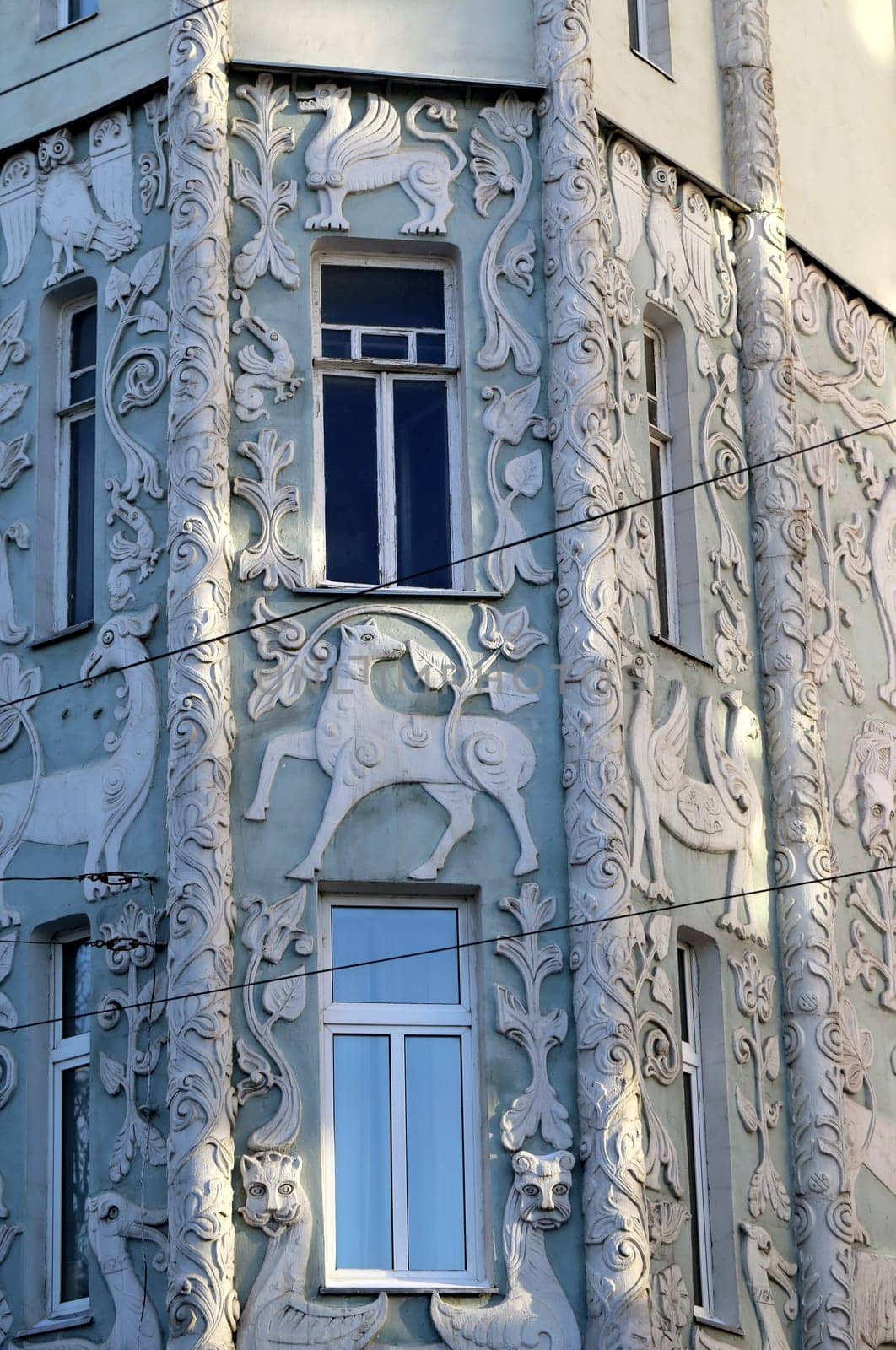 Patterns on the building