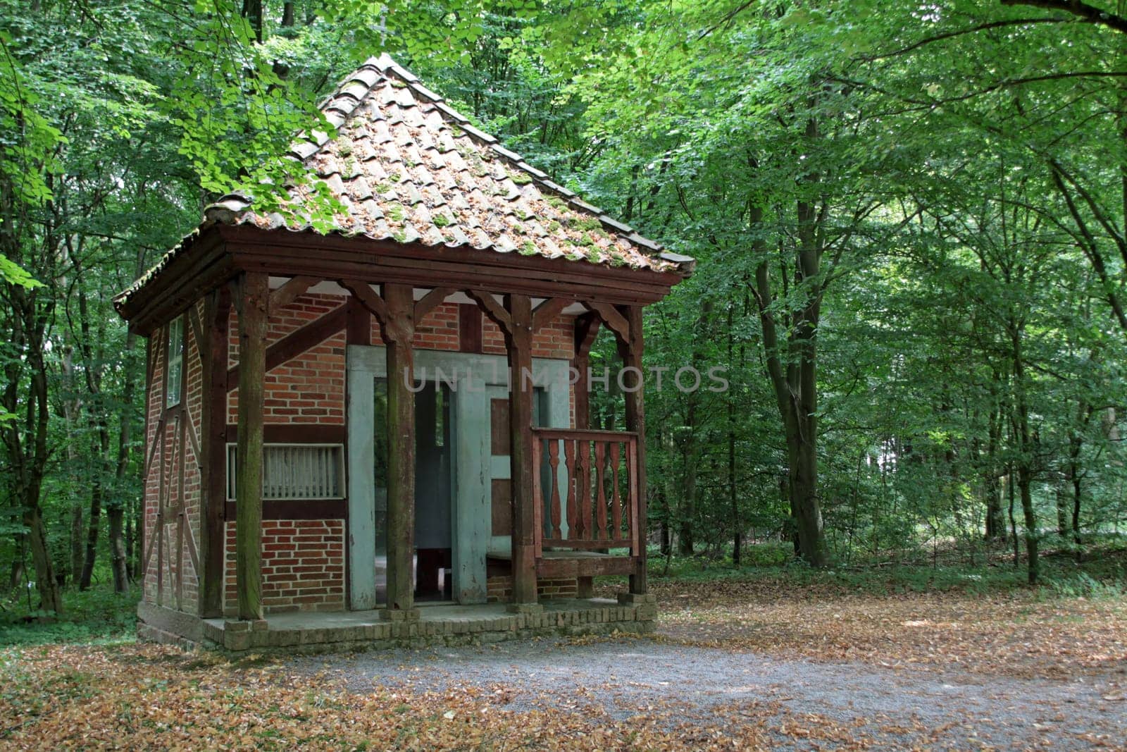 Simple chapel on a path in Westphalia