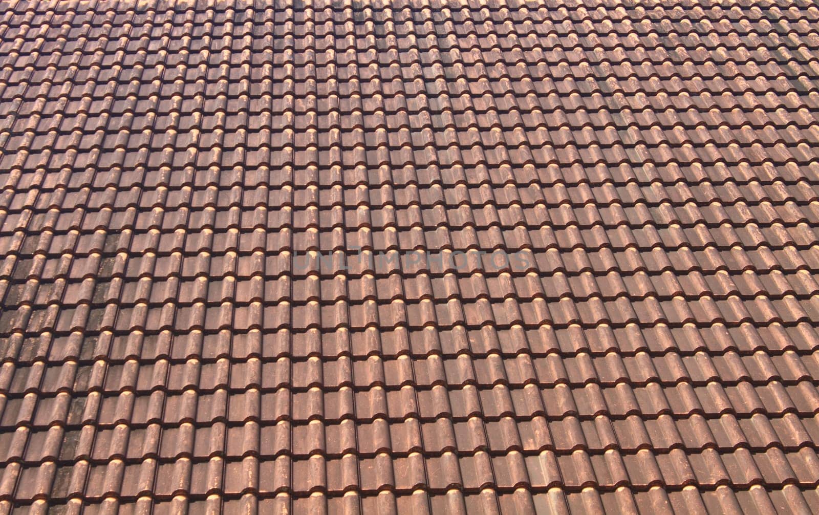 old tiles roof pattern background