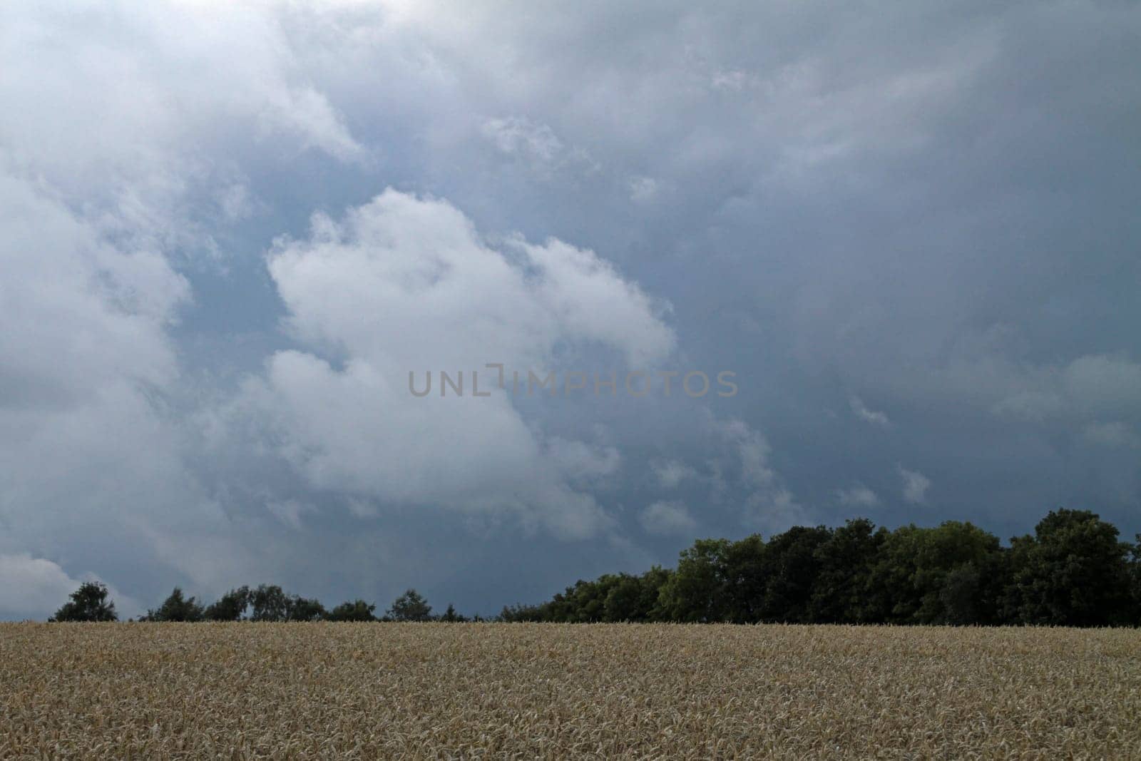 Landscape with storm clouds