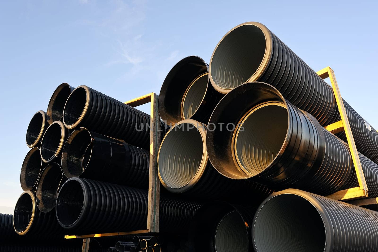Pipe for water pipe on construction site