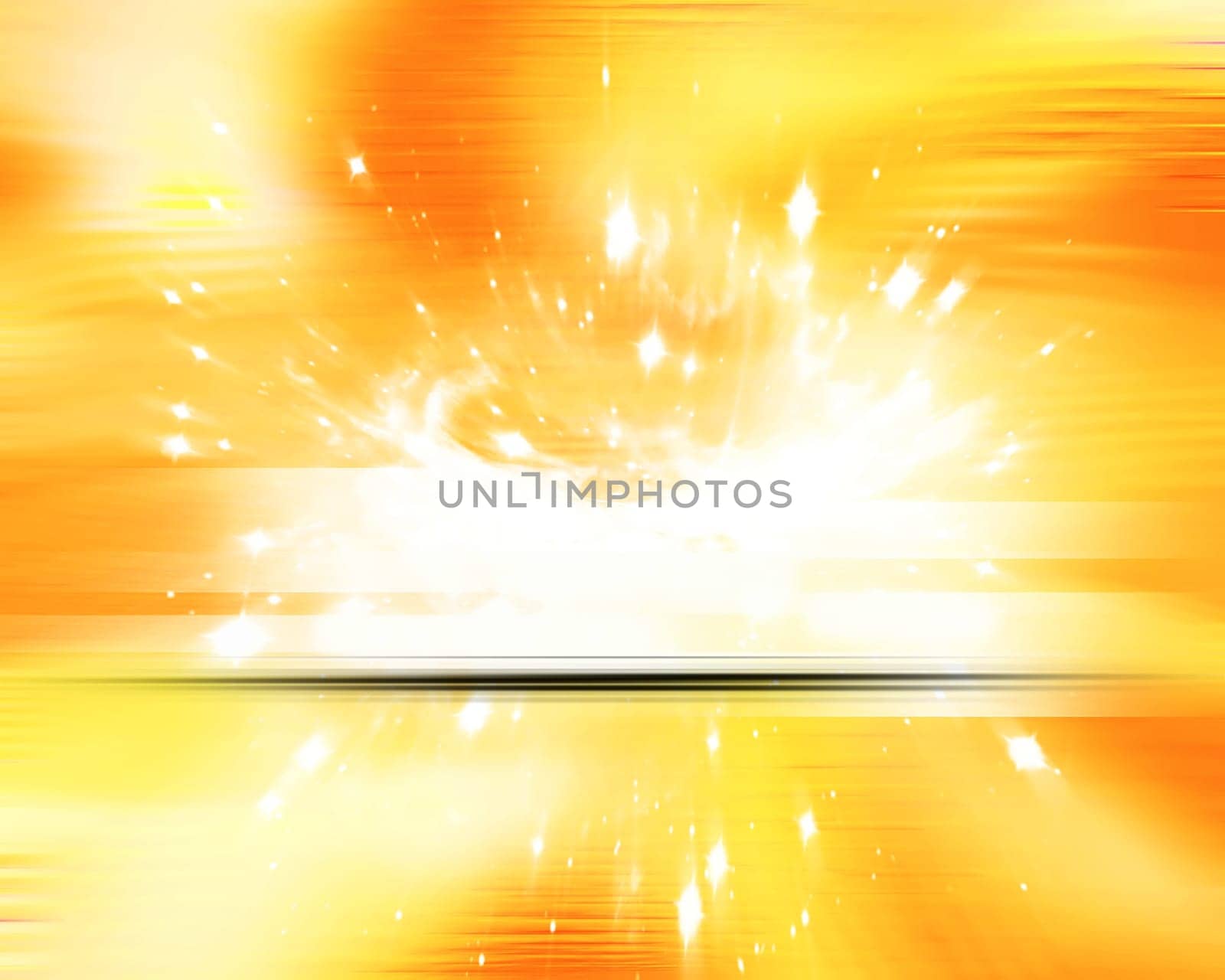 yellow abstract background with explosion of light