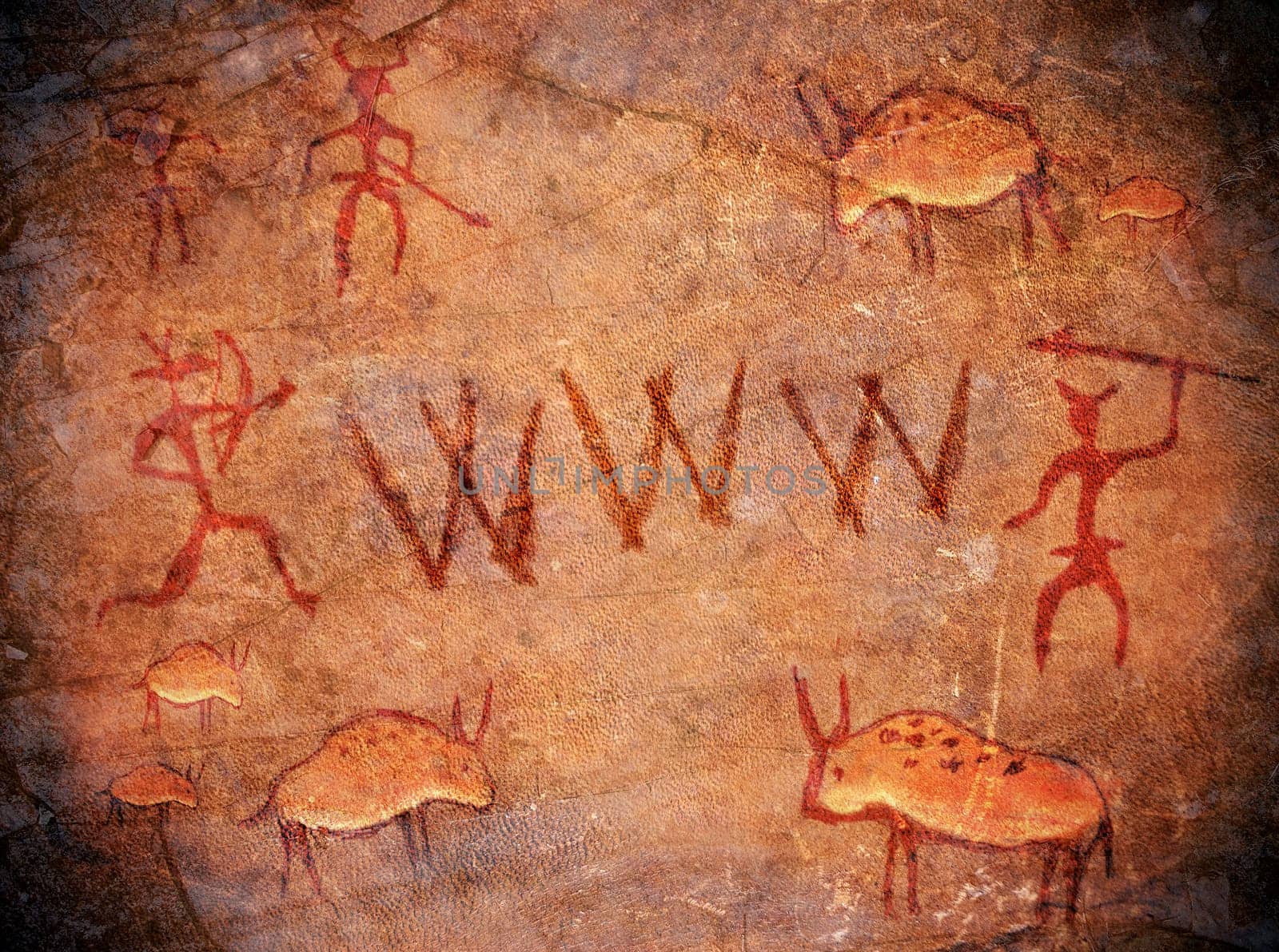 prehistoric world wide web cave paint