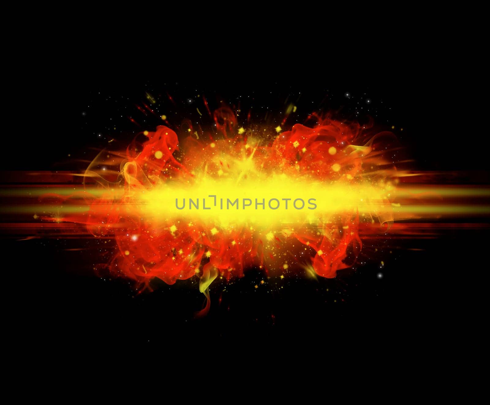 black abstract background with red flame explosion