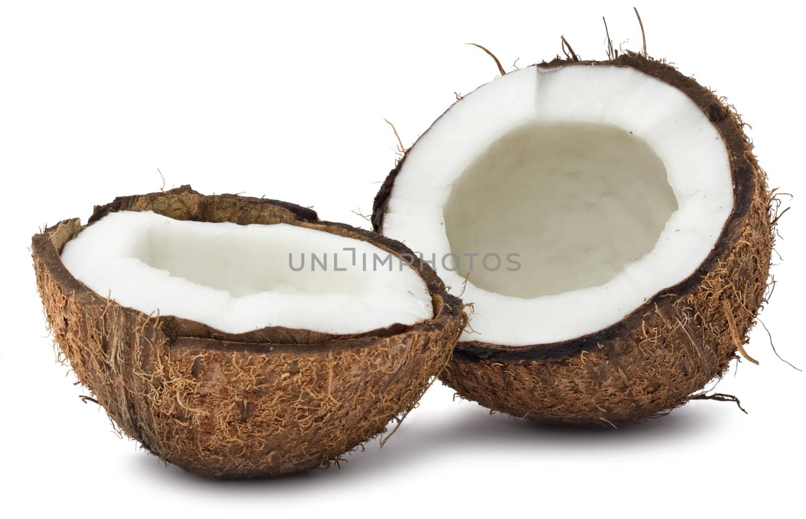 Perfect fresh coconut isolated on white background