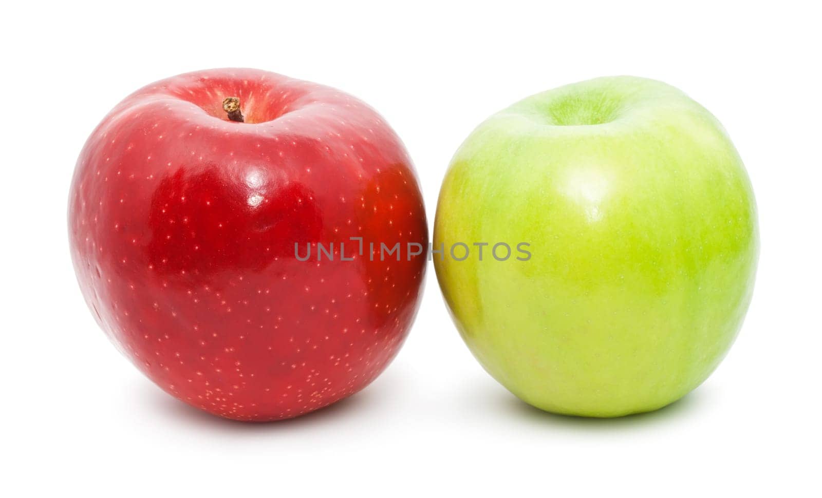 Nice fresh apple isolated on white background