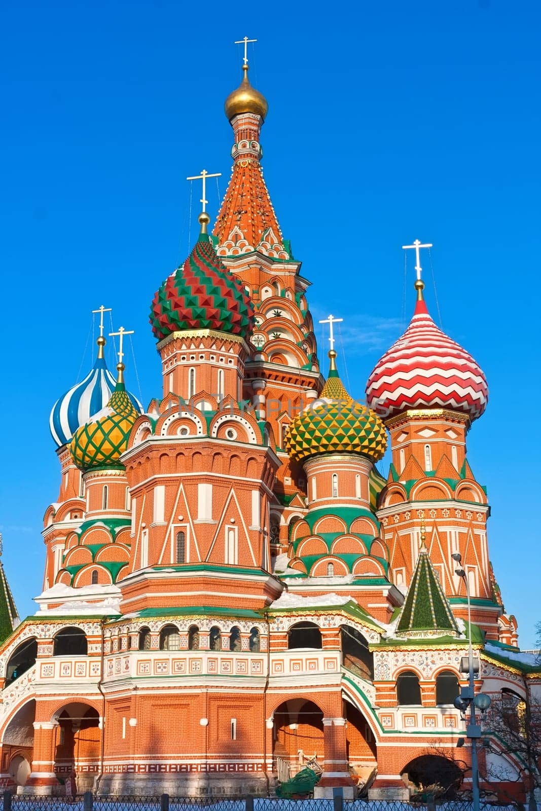 Saint Basil Cathedral at Red Square, Moscow Kremlin, Russia.