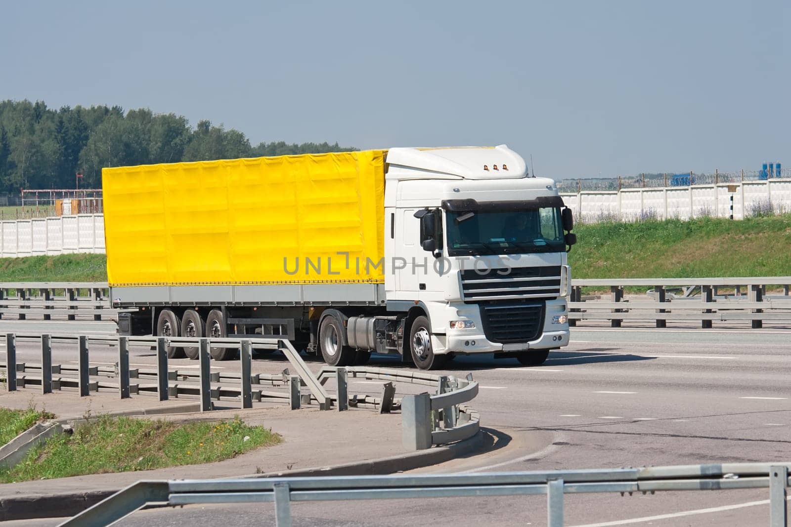 Beautiful photo of big truck on highway