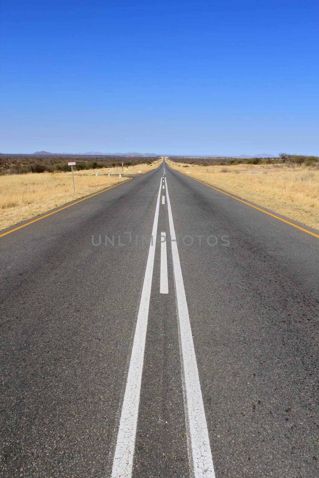 B1 road in Namibia heading toward Sesriem and Sossusvlei