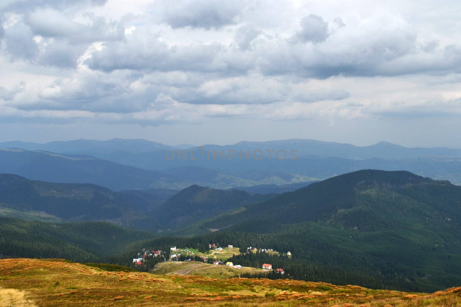 The village in a mountain valley