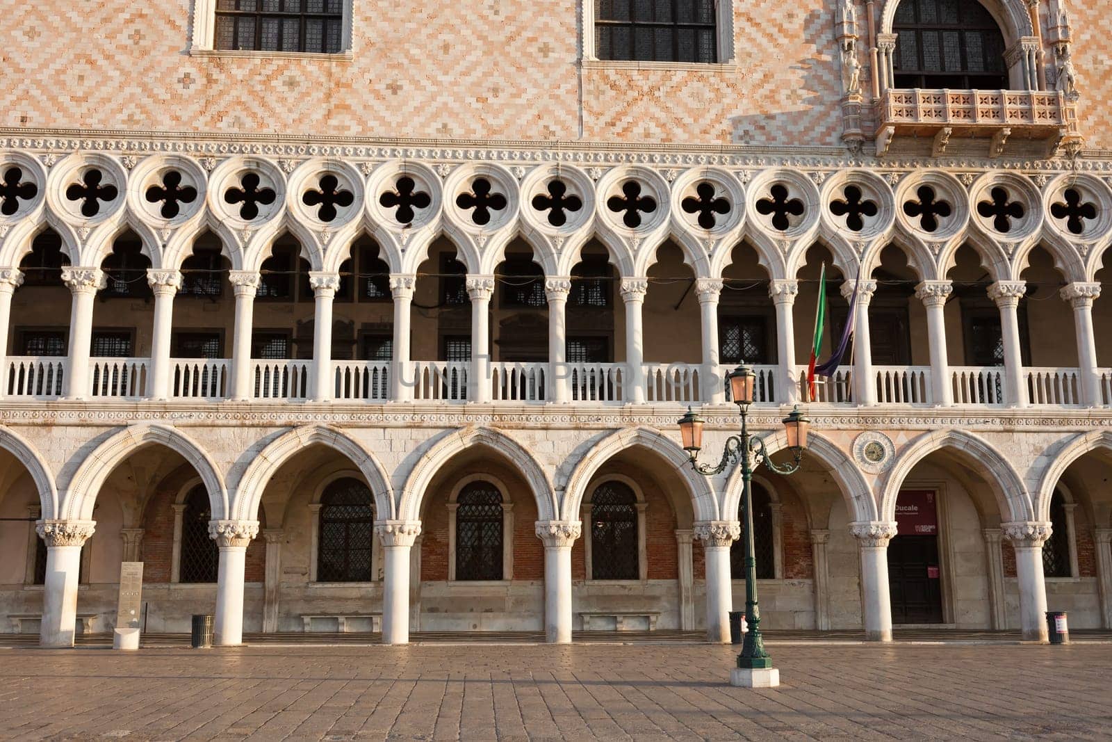 Beautiful view of Doge's Palace at San Marco square, Venice, Italy