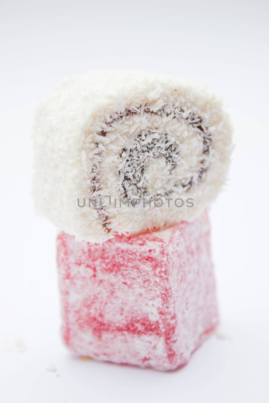 Sweet Turkish delight traditional dessert.