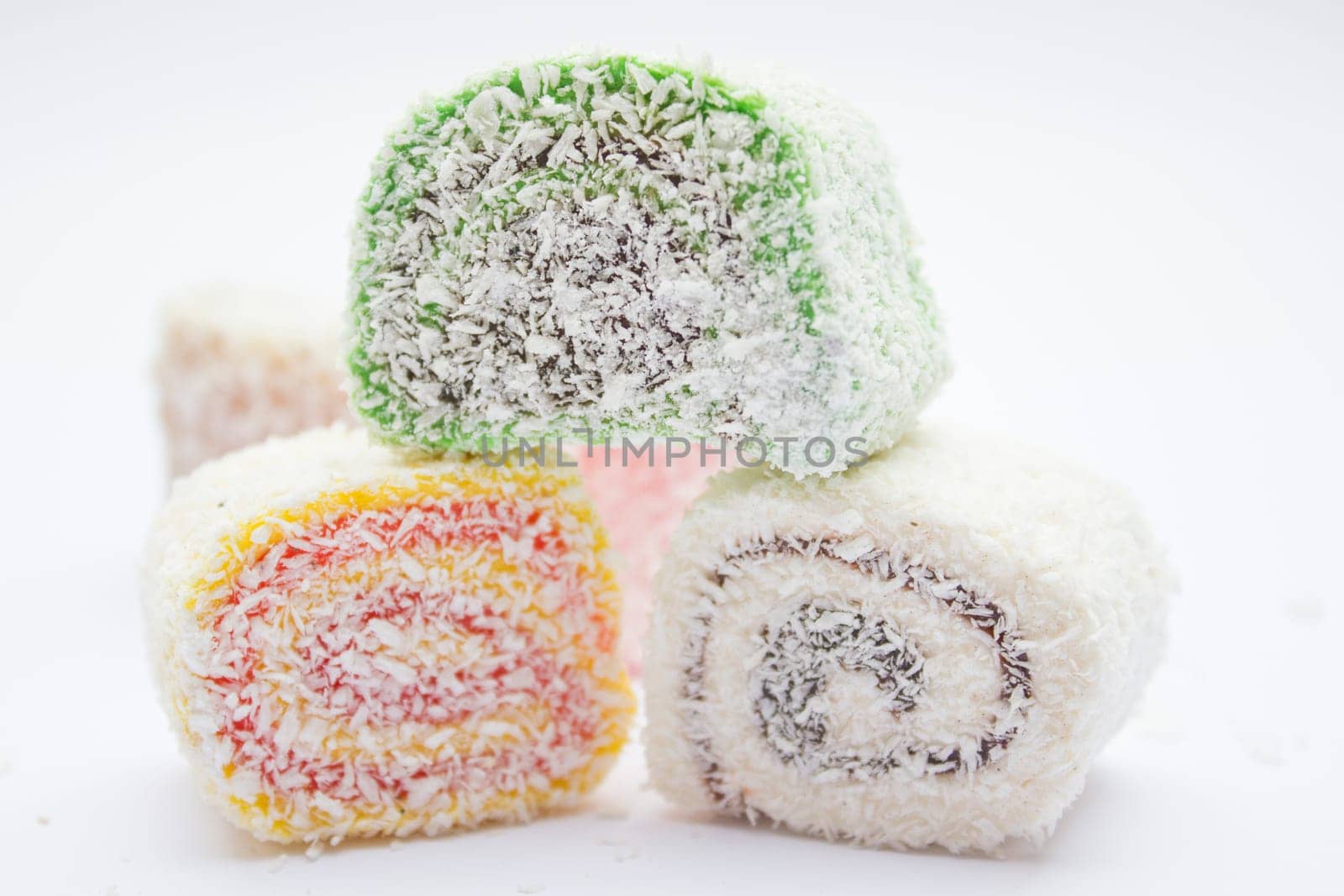 Sweet Turkish delight traditional dessert.