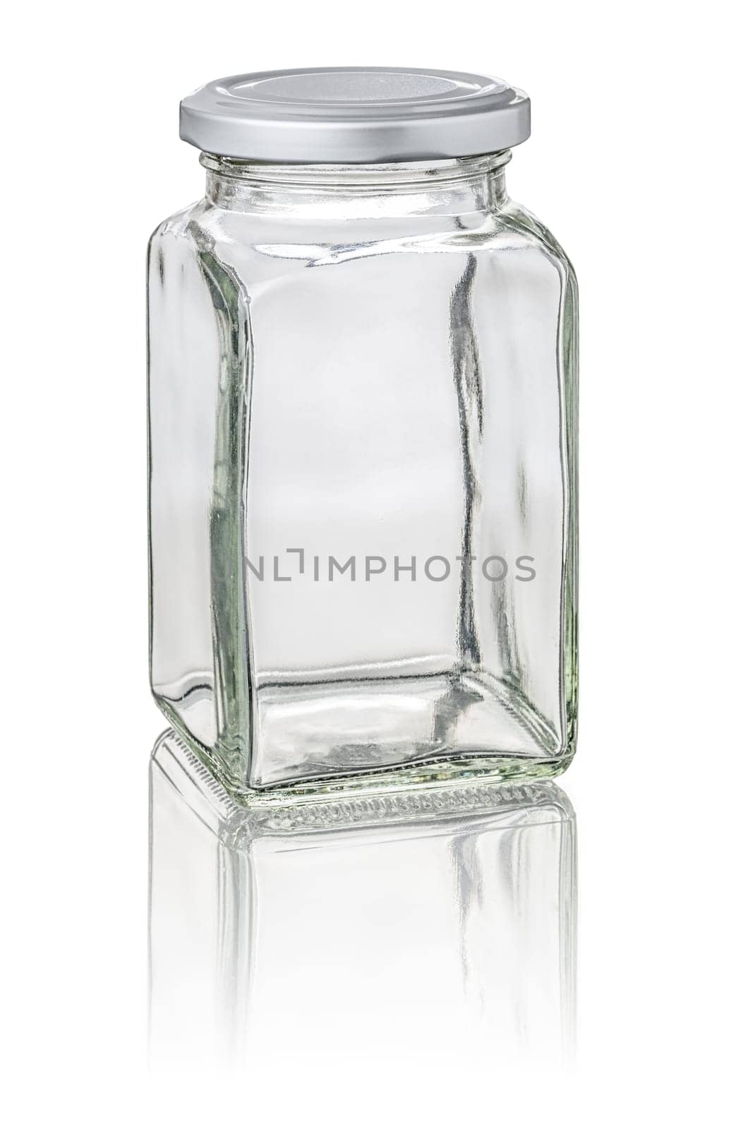 freed square storage jar