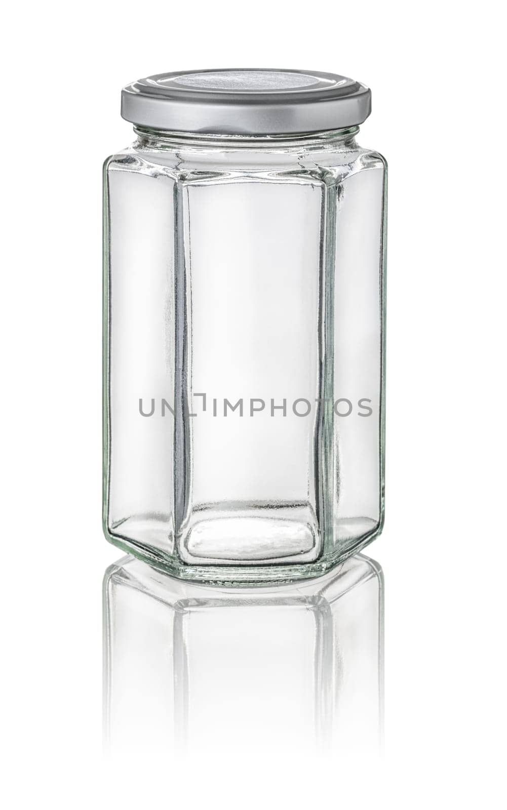 freed hexagonal storage jar
