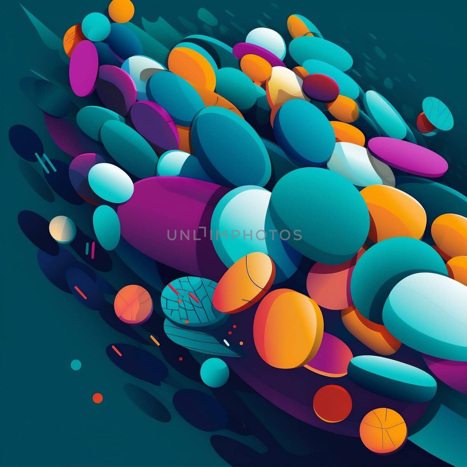 pharmaceutical tablet pill drug pharmacy medication medical medicine illustration capsule. Generative AI. by Vichizh