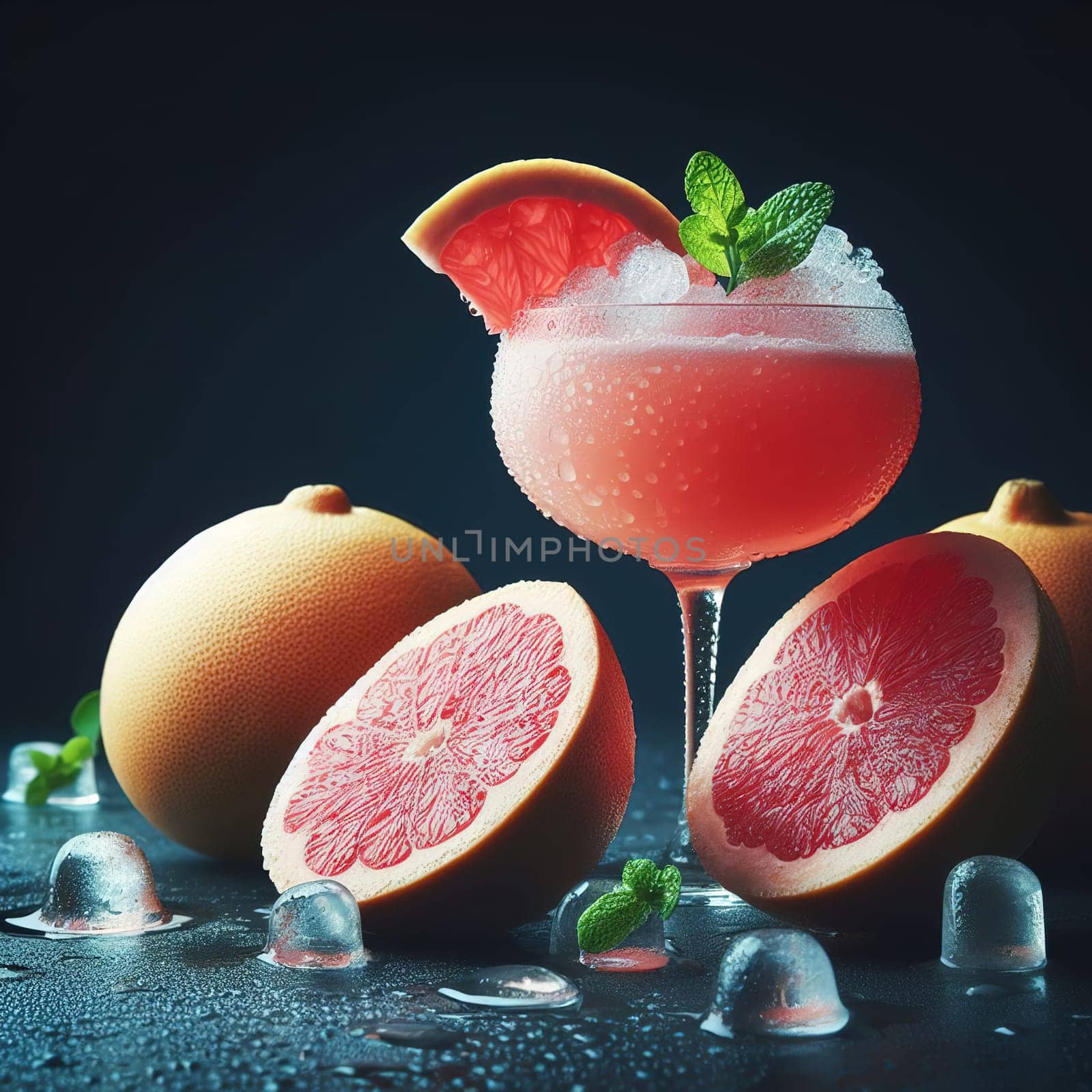 Beautiful picture with water drops, fruits. High quality photo