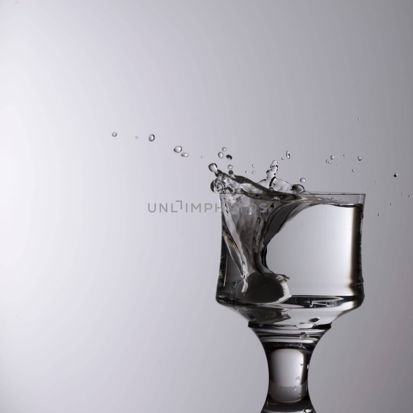 Splashing water