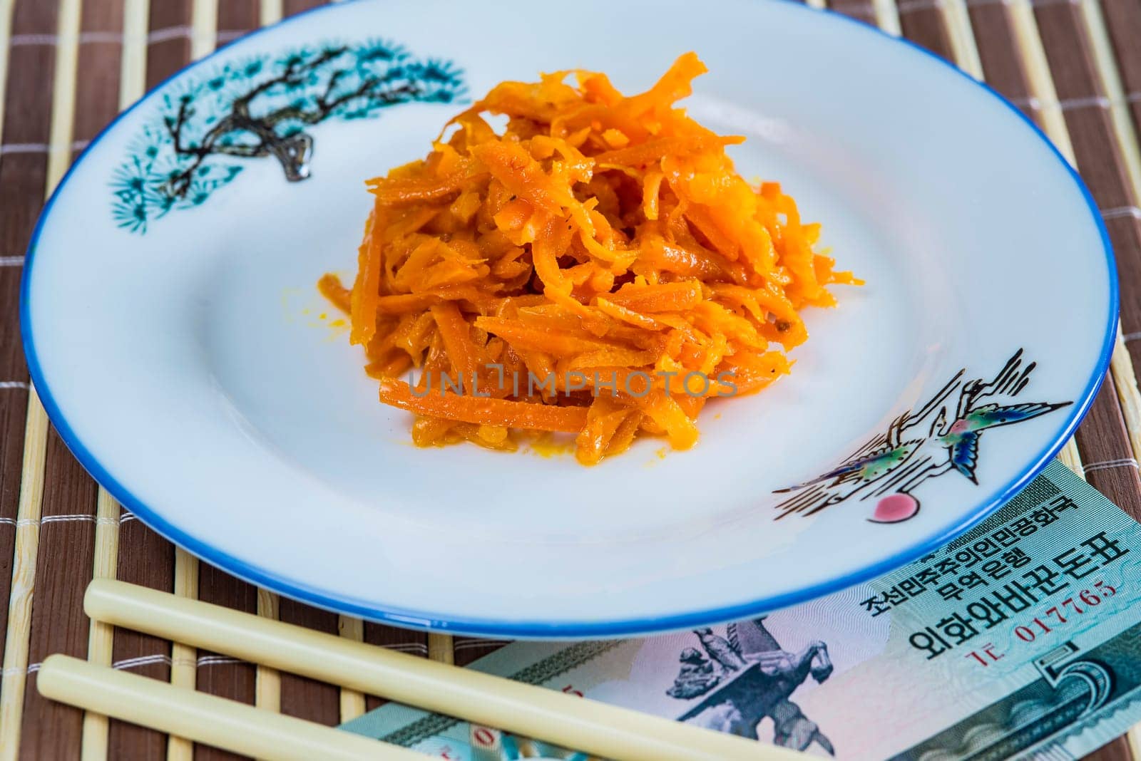 Carrot salad from Korea