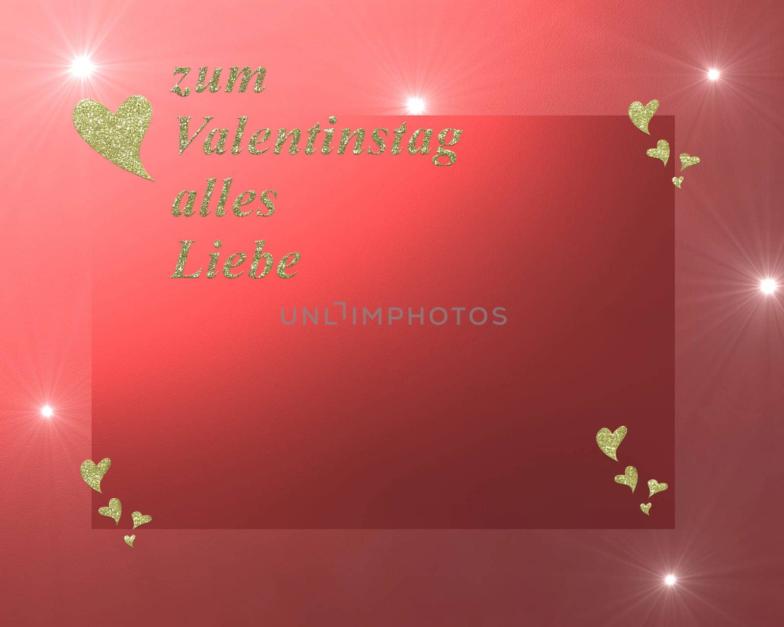 in  letters, all love for valentines day