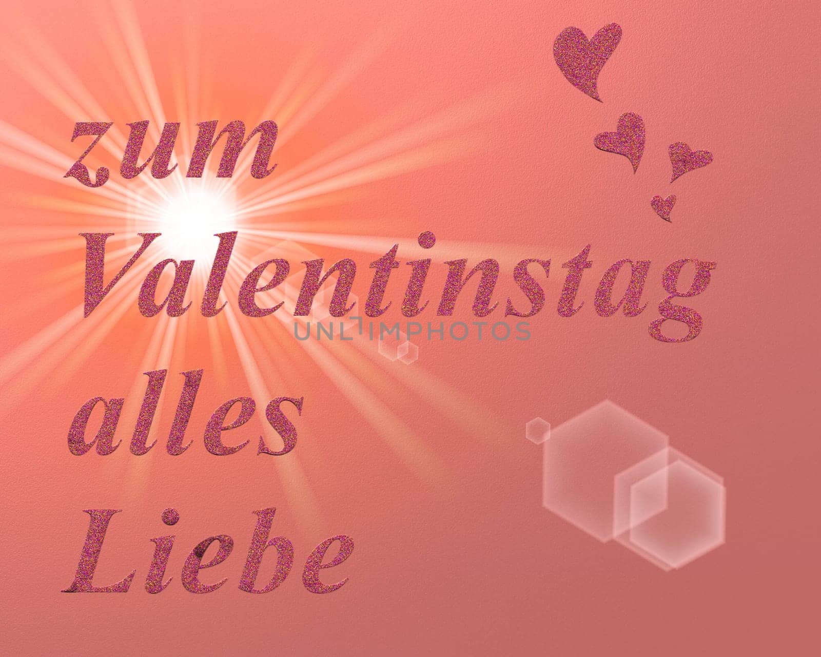 in  letters, all love for valentines day
