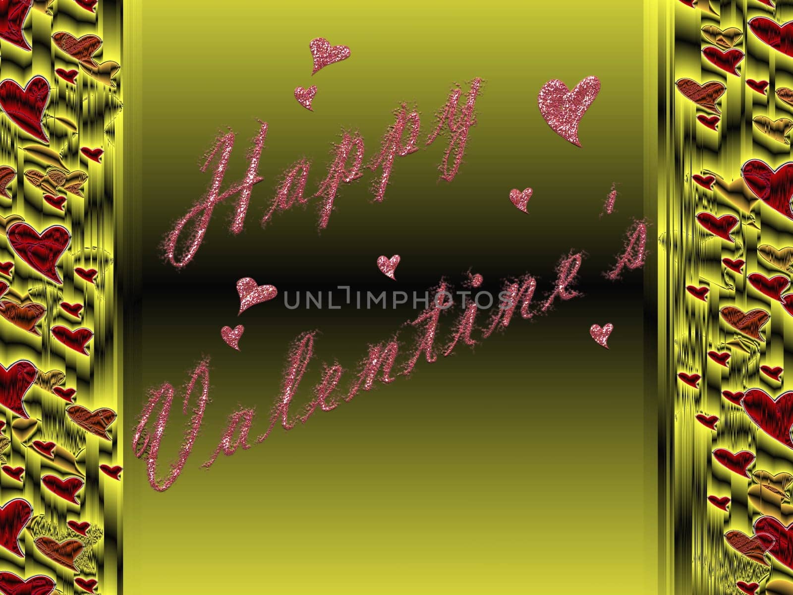 in  letters, all love for valentines day
