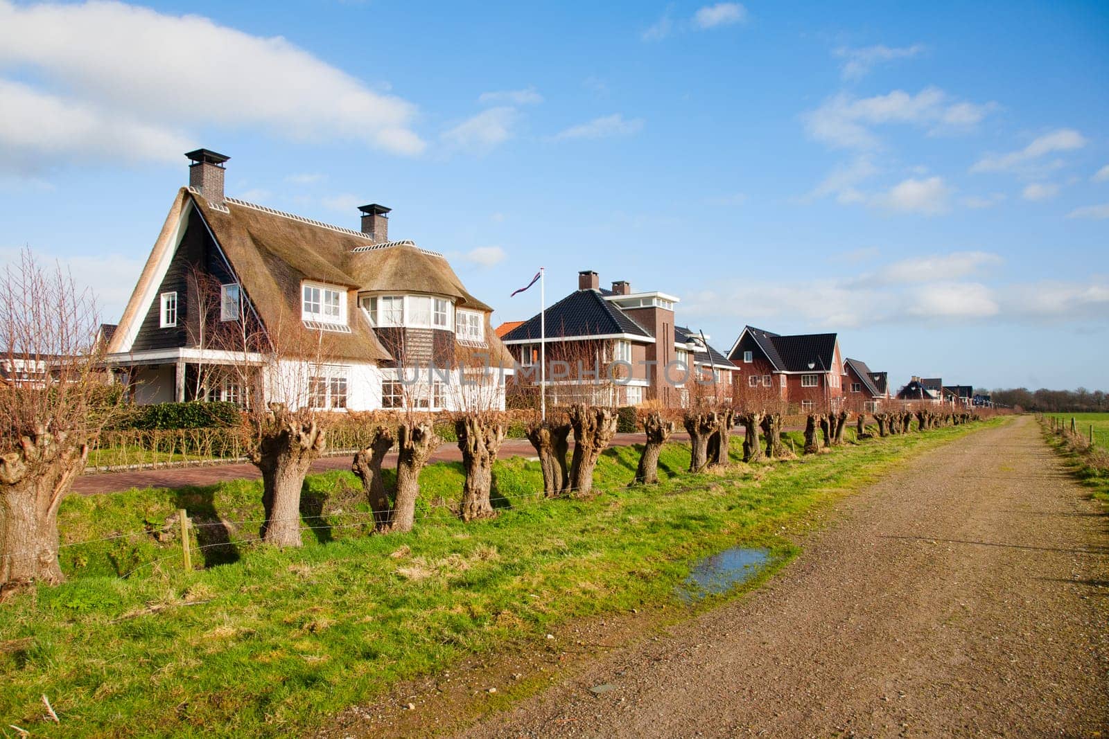 New houses in the Tabakssteeg, Leusden, the Netherlands.
