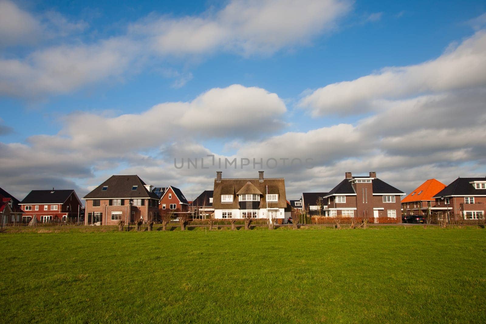 New houses in the Tabakssteeg, Leusden, the Netherlands.