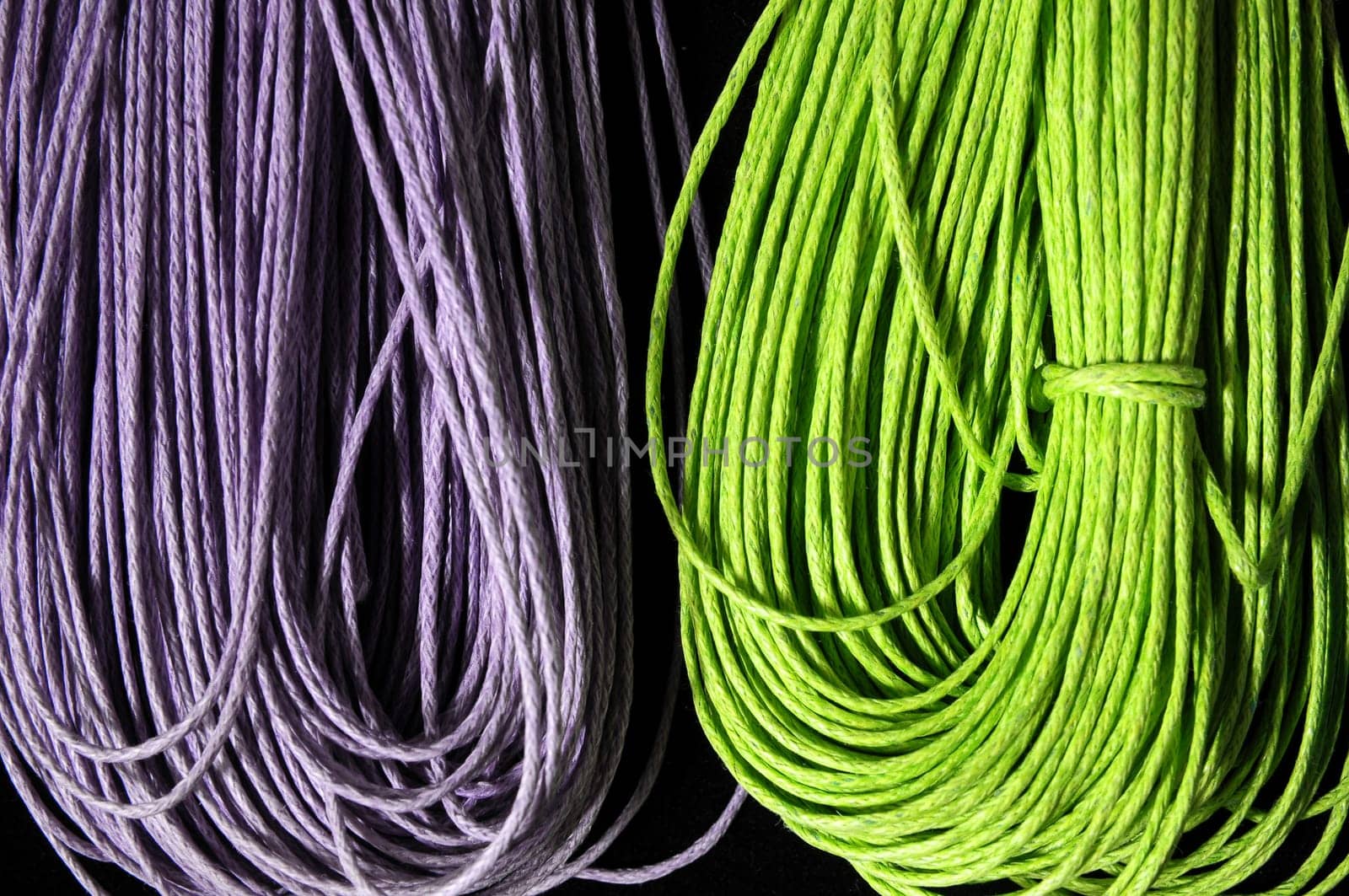 Roll of Twine isolated on a Black Background