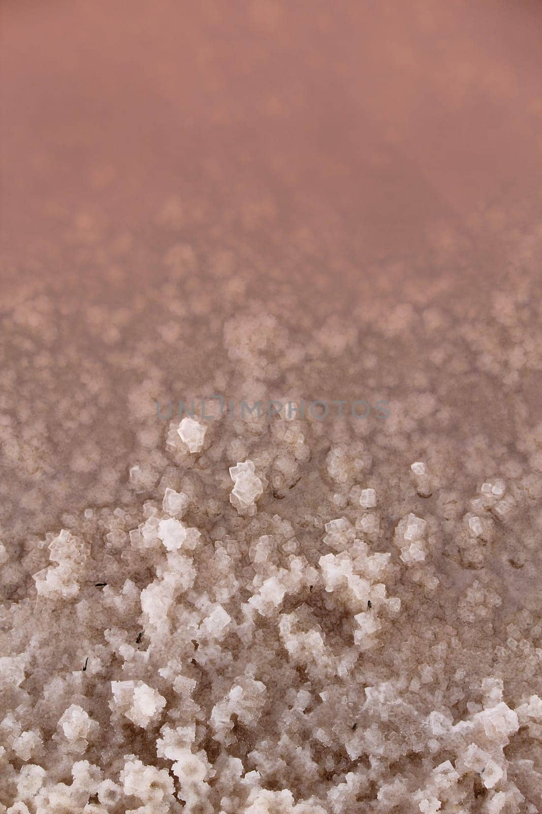 Commercial Salt Pans detail at Pelican Point Walvis Bay, Namibia
